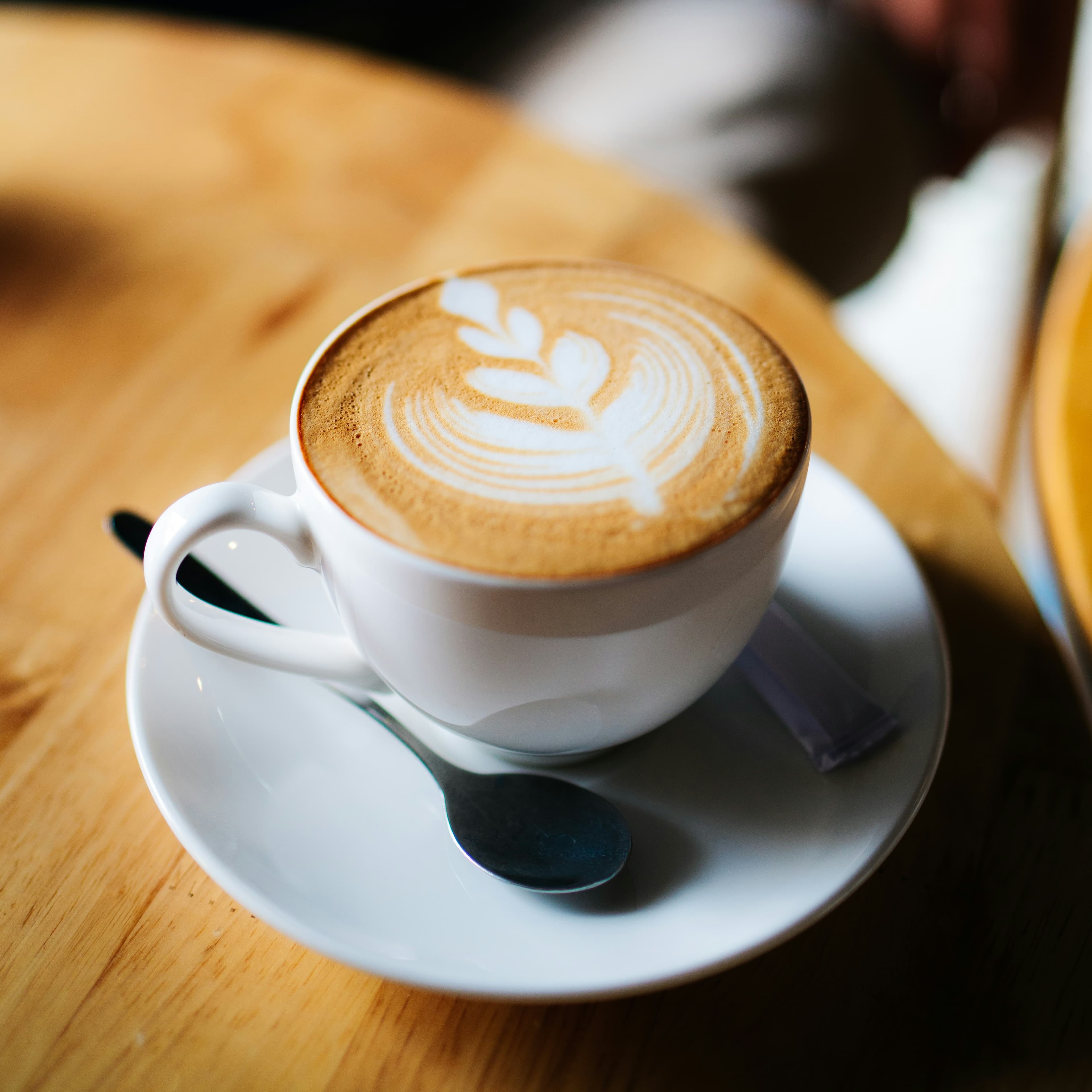 Latte with latte art
